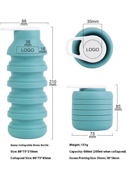 Büyük Kapasiteli 600 ml Su Şişesi Katlanabilir Silikon Pipetli Su Şişesi Darbeye Dayanıklı, Kullanılabilen Açık Hava Kamp Sporları Bardağı (Yurt Dışından) modelleri