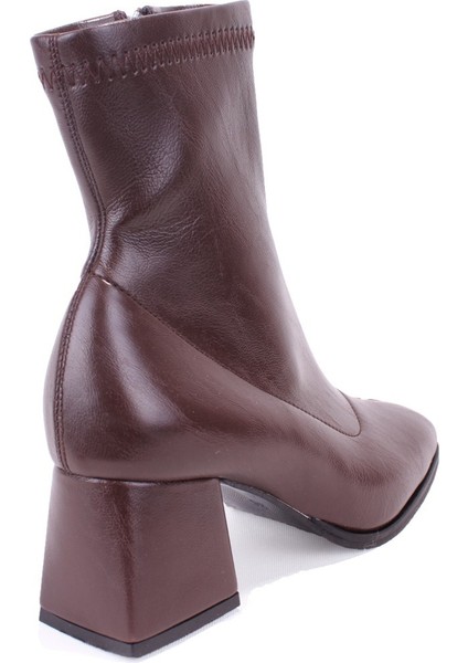 DZA07-1277101 Kahve Klasik Topuklu Kadın Bot fırsatları