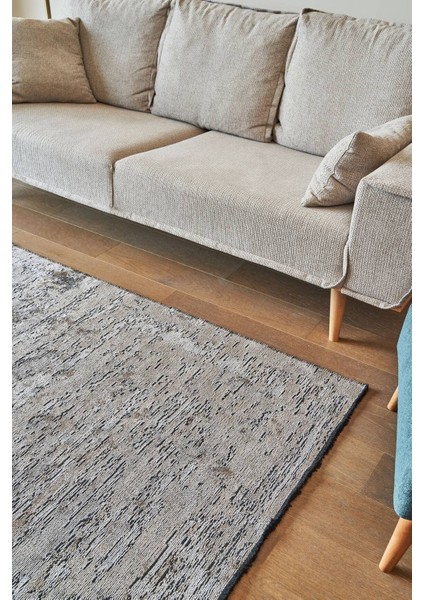 Hare Premium 1331 Bej Krem - Pamuk Şönil Dokuma Halı | Parlak Salon Halısı fiyatları