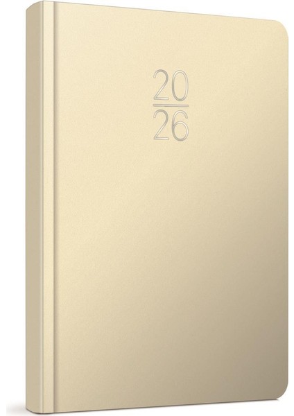 Gıpta 2026 Günlük Çizgili Ajanda 14X20 cm 100-ECK Krem