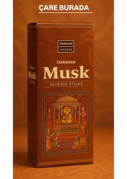 Darshan Incense - Musk 20'li Çubuk Tütsü