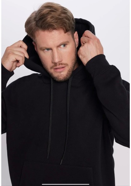 Kapüşonlu 3 Iplik Sweatshirt