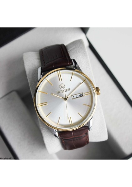 HM27498S01-4 Deri Kordonlu Erkek Kol Saati