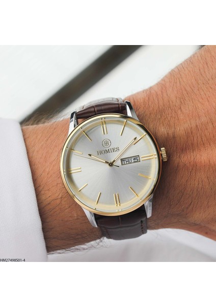 HM27498S01-4 Deri Kordonlu Erkek Kol Saati indirimleri