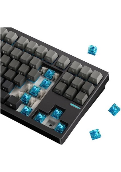 GX87S Mountains Gradient %80 Mist Blue Switch Rgb Kablosuz Hotswap Mekanik Gaming Klavye (HW-GX87-1) fırsatları