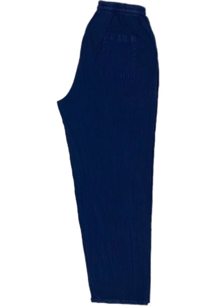 %100 Pamuk, Keten Kumaştan Beli Lastikli ve Bağcıklı Erkek Pantolon(Solma ve Çekme Yapmaz) modelleri