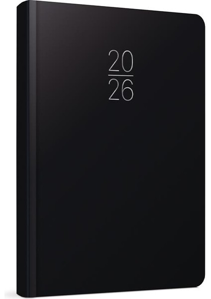 Gıpta 2026 Günlük Çizgili Ajanda 14X20 cm 100-ECK Siyah