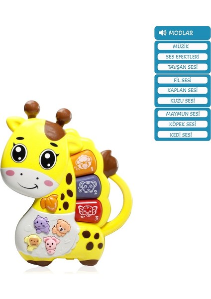 Işıklı ve Müzikli Zürafa Bebek Piyanosu fiyatları