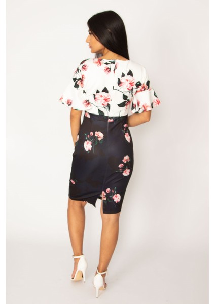 Volan Detaylı Elbise