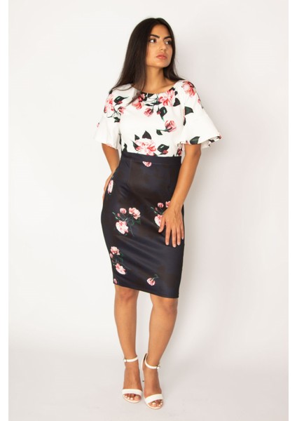 Volan Detaylı Elbise