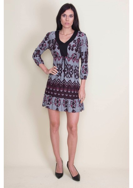 Otantik Desenli Elbise indirimleri