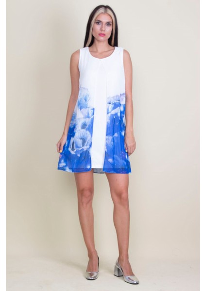 Şifon Detaylı Elbise