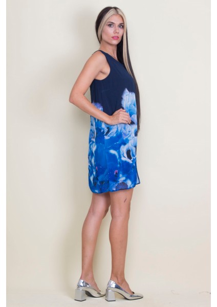 Şifon Detaylı Elbise