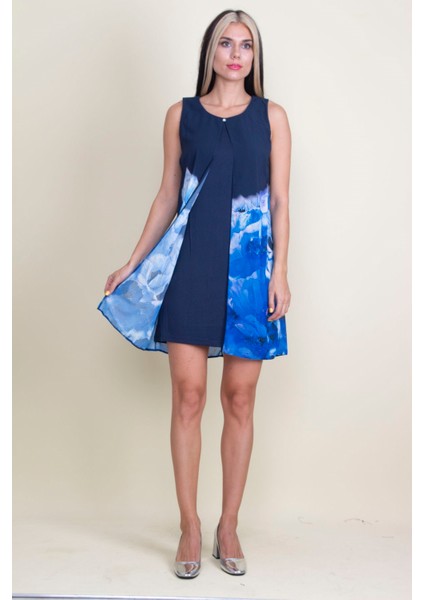 Şifon Detaylı Elbise