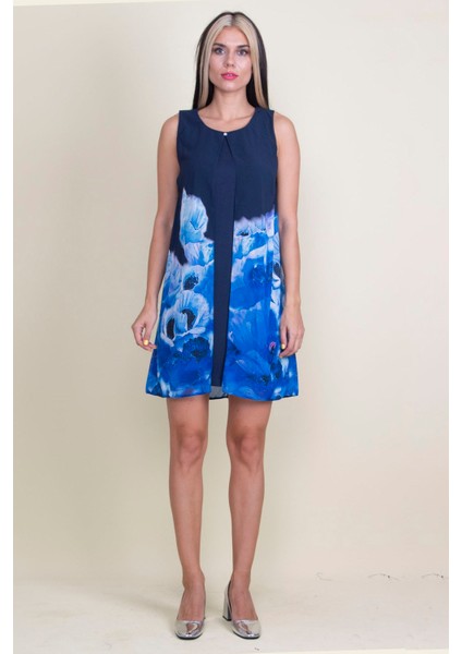 Şifon Detaylı Elbise