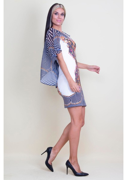 Şifon Detaylı Elbise