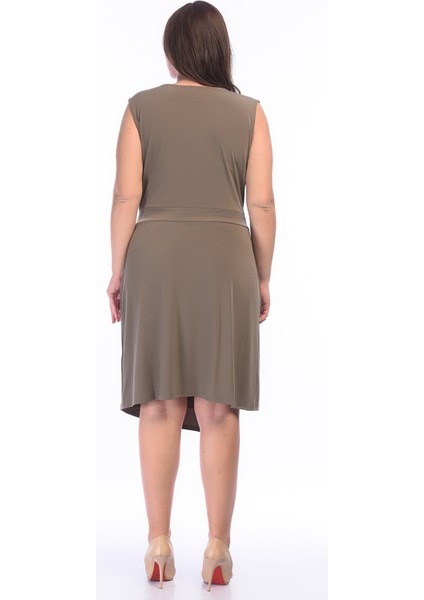 Kadın Vizon Anvelop Yaka Detaylı Elbise 65N9320 fırsatları