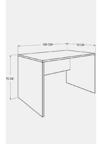 Çalışma Masası 100X70X75 cm Beyaz Suntalam fiyatları