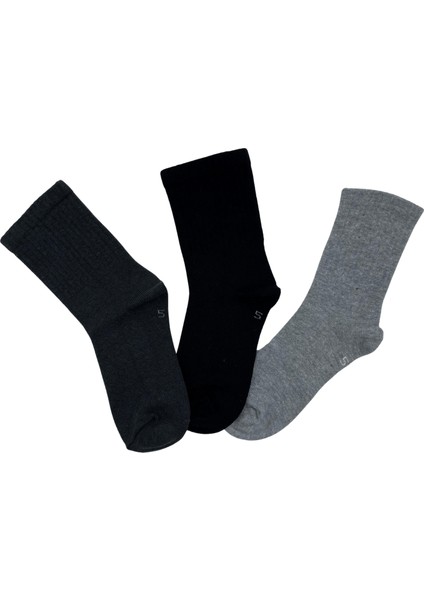 Erkek Çocuk Pamuklu Soket Çorap 3lü