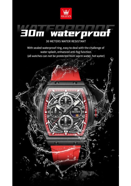 Erkek Kol Saatleri Erkekler Izle Tam Otomatik Kuvars Silikon Kayış Şarap Namlu Şeklinde Saat (Yurt Dışından) modelleri