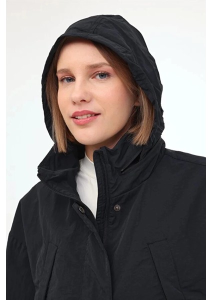 Lumlumberjack Eleta 64OUT25400 Kadin Mont - Siyah indirimleri