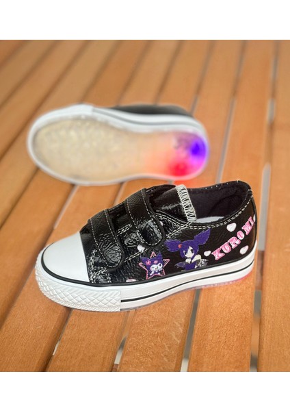 Kuromi Çocuk Convers, Kız Çocuk Günlük Ayakkabı, Işıklı Çocuk Ayakkabı (31-35 Numara Aralığı Işıksızdır)
