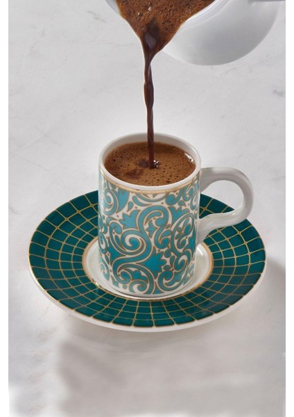 Porselen Camelia 6 Kişilik 12 Parça Kahve Fincan Takımı 100 cc modelleri