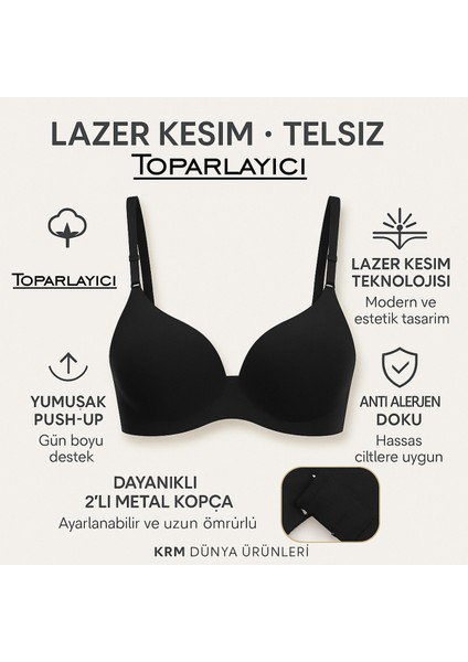 Dikişsiz Toparlayıcı Sütyen • Yumuşak Push-Up • Anti Alerjen Rahat Sütyen fiyatları