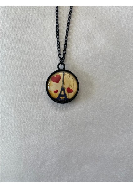 Eiffel Kulesi Figürlü Kolye
