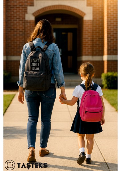 Taşlı Ütülenebilen Veya Sticker Olarak Kullanılabilen 'ı Can't Adult' Yazı Modeli modelleri