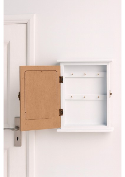 Dekoratif Ahşap Kapaklı Anahtarlık Kutusu – Gül Motifli ve "home" Yazılı Duvar Askılığı BR-6629 fiyatları