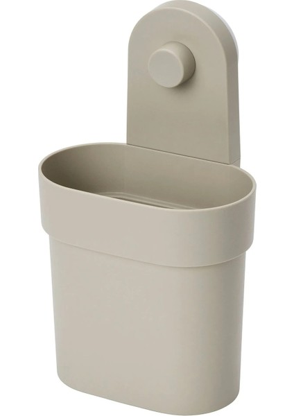 Öbonäs Vantuzlu Çok Amaçlı Baharatlık Sabunluk Askılık Organizer 3’lü Seti Gri-Bej Renk fırsatları