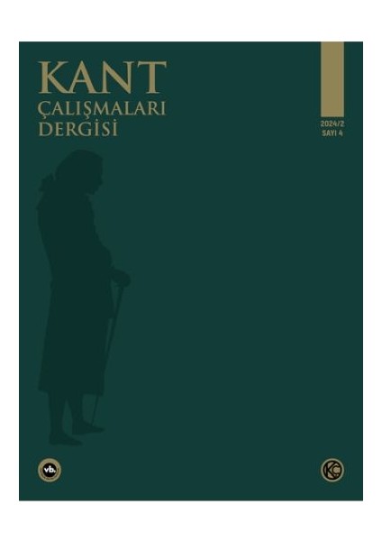 Kant Çalışmaları Dergisi Sayı 4