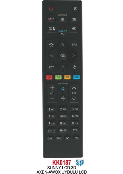 Sunny LCD 3d- Uydulu LCD Kumanda modelleri