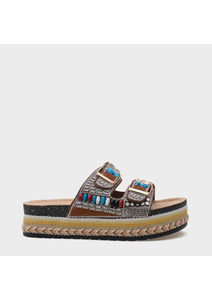 Alyson Taşlı Tokalı Düz Topuk Kadın Terlik indirimleri