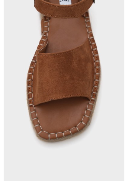 Brigid Bilekten Bantlı Burnu Açık Kadın Espadril