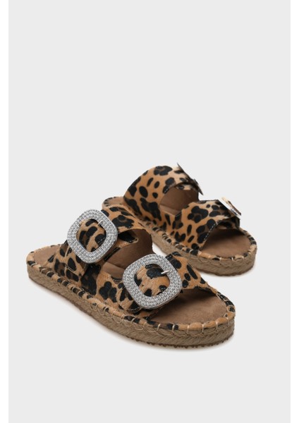Taşlı Kadın Espadril Terlik modelleri