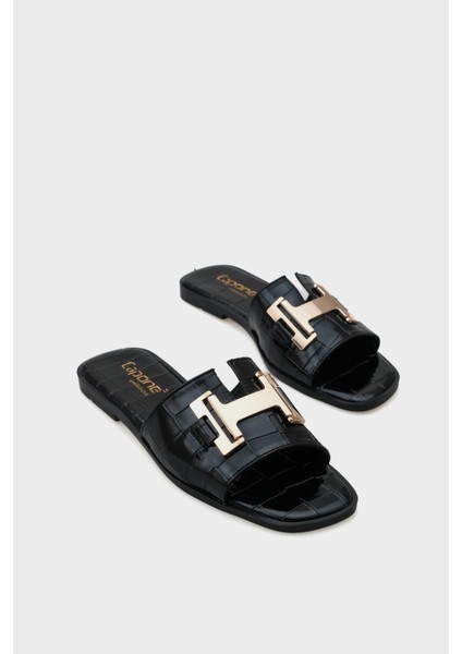 Kadın H Gold Tokalı Terlik modelleri