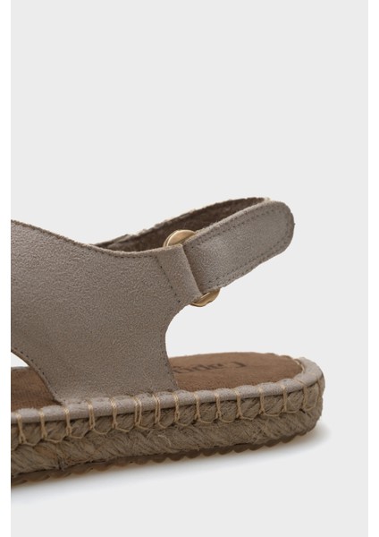 Çapraz Bantlı Kadın Espadril Sandalet