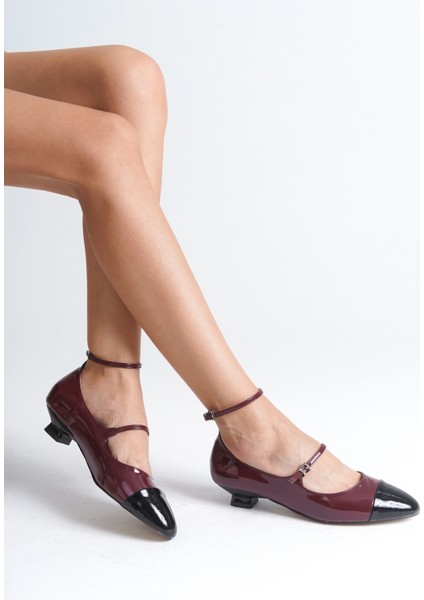 Bilekten Bantlı Kısa Topuklu Kadın Ayakkabı indirimleri