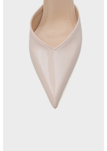 Tiff Sivri Burunlu Orta Topuklu Bilekten Bantlı Kadın Ayakkabı