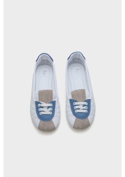 Flora Bağcıklı Deri Kadın Spor Ayakkabı Sneaker