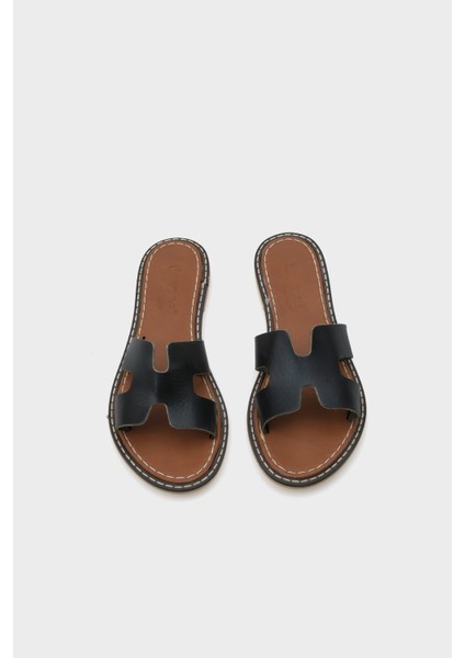 H Bantlı Kadın Deri Terlik indirimleri