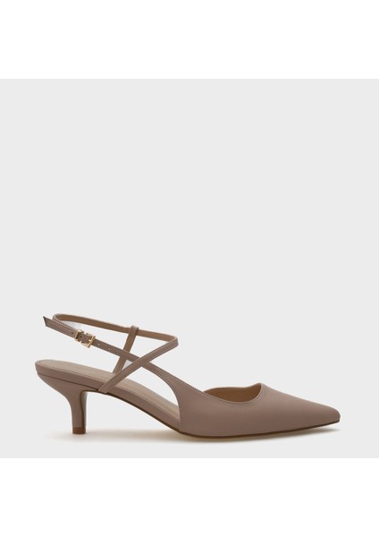 Perla Orta Topuklu Bilekten Bantlı Sivri Burunlu Kadın Ayakkabı indirimleri