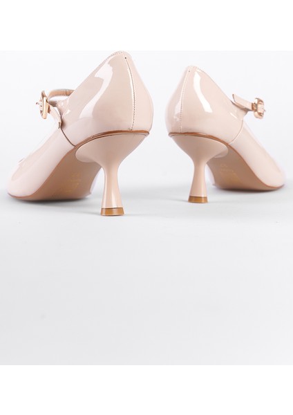 Yuvarlak Burunlu Tokalı Orta Topuklu Kadın Ayakkkabı modelleri