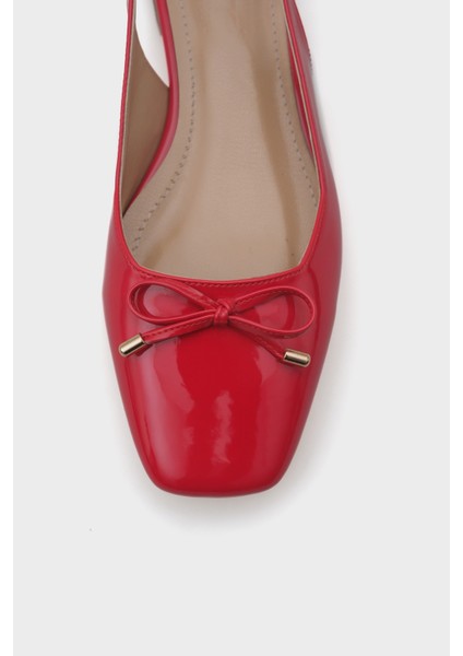 Angela Metal Topuklu Arkası Açık Kadın Babet