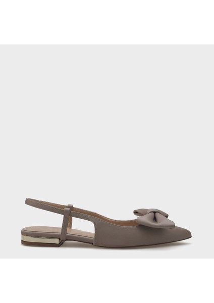 Ania Sivri Burunlu Saten Arkası Açık Kadın Babet indirimleri