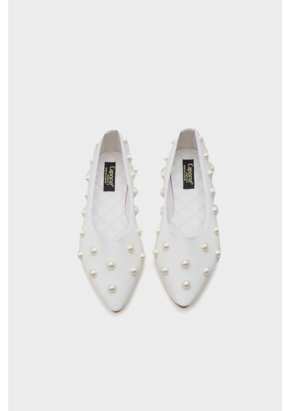 Alice Inci Aksesuarlı Sivri Burunlu Babet