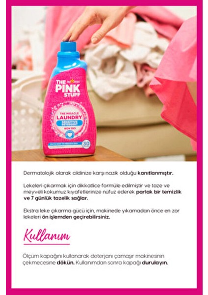 Sıvı Çamaşır Deterjanı 960 ml Hassas Ciltler için Hipoalerjenik Formül indirimleri