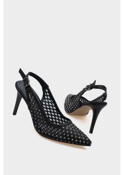 Taşlı Fileli Stiletto